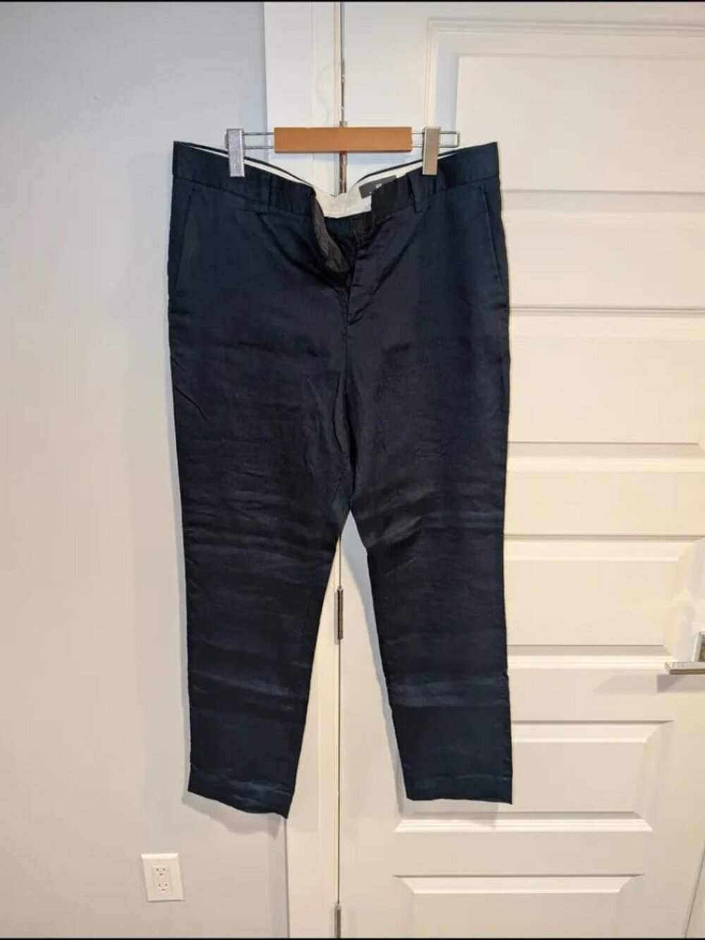 H&M Navy Linen Dress Pants - 34R